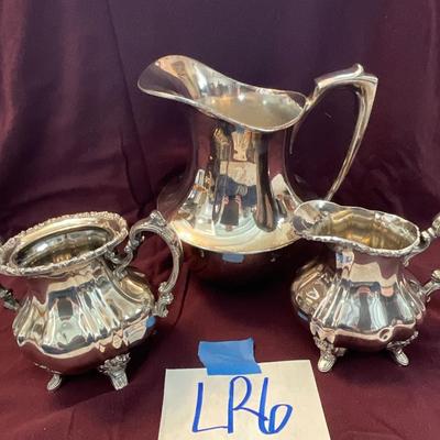 LR6-Lancaster Rose by Poole (x2) plus pitcher