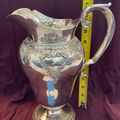 LR7-Large Sterling Silver Pitcher