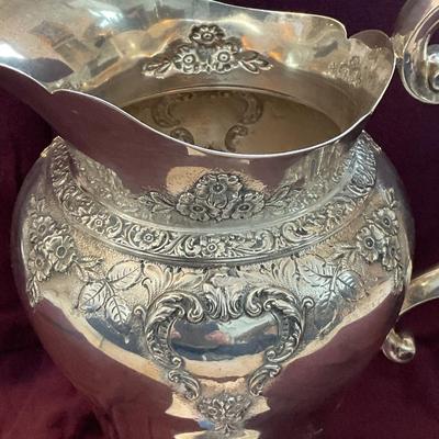 LR7-Large Sterling Silver Pitcher