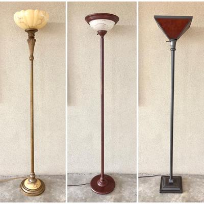 Lot of 3 Floor Lamps
