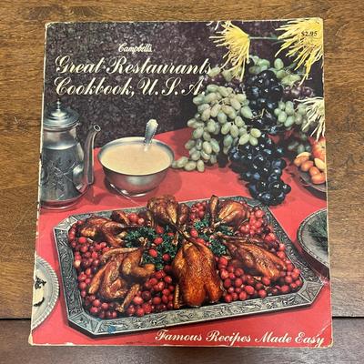 Campbell's Great Restaurants of USA vintage cookbook Famous Recipes Made Easy 1960's