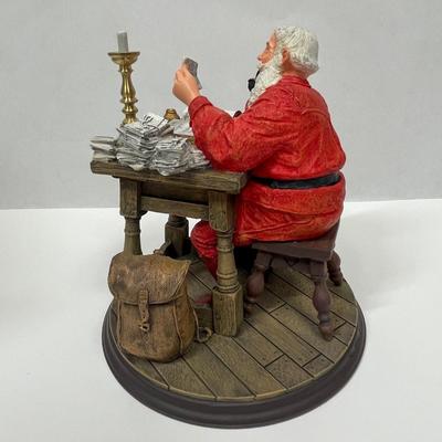 CHECKING THE LIST Rockwell Collectible Figurine with original box