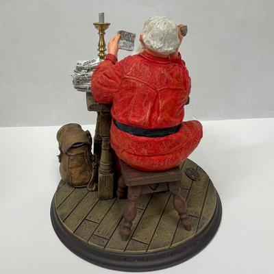 CHECKING THE LIST Rockwell Collectible Figurine with original box