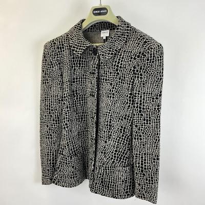372 GIORGIO ARMANI Button-up Black Gray Jacket