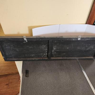 Vintage Wild West Show Indians Relics Curios Wooden Sign 40"x11.25"