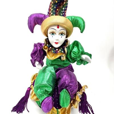 Lot of Mardi Gras Dolls and Jewelry