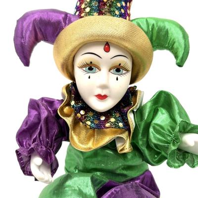 Lot of Mardi Gras Dolls and Jewelry
