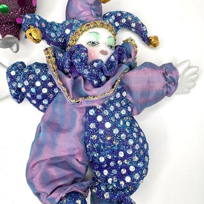 Lot of Mardi Gras Dolls and Jewelry