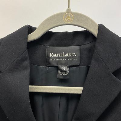 374 RALPH LAUREN Black Button-up Blazer