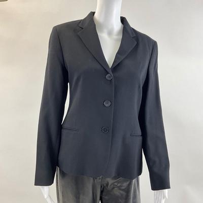 374 RALPH LAUREN Black Button-up Blazer