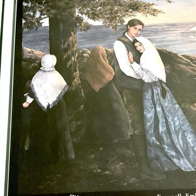 Signed, Framed Print by Kathryn Cooper - Farewell Embrace Song of the Cajuns - No. 581/975