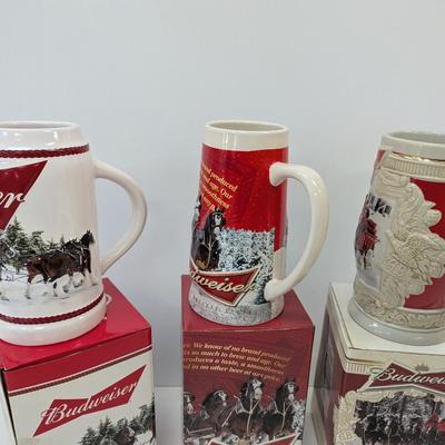 Budweiser Beer Steins
