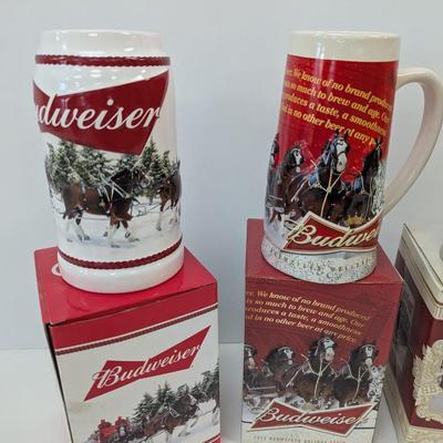 Sale Photo Thumbnail #1787: Budweiser Beer Steins