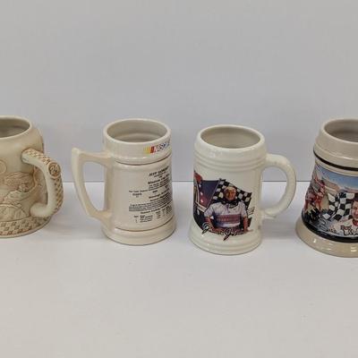 Jeff Gordon Junior Johnson Budweiser Beer Mugs Winston Cup