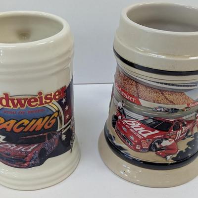 Jeff Gordon Junior Johnson Budweiser Beer Mugs Winston Cup