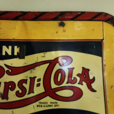 Vintage Pepsi Cola Metal Chalkboard Sign 19.5" x30"