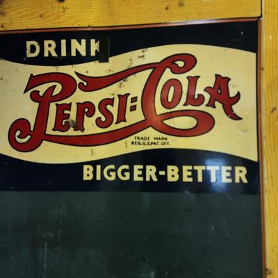 Vintage Pepsi Cola Metal Chalkboard Sign 19.5" x30"
