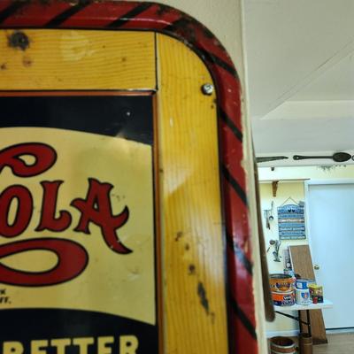 Vintage Pepsi Cola Metal Chalkboard Sign 19.5" x30"