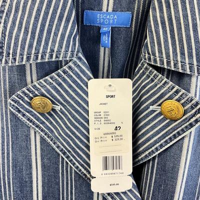 375 ESCADA Sport Denim Striped Jacket