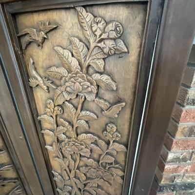 LR20-Quad fold ornate room divider