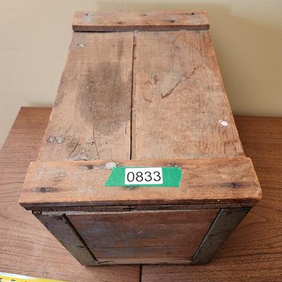 Vintage Wood Wooden Smyth Farm Dairy Milk Box