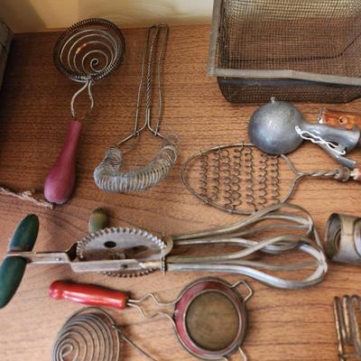 Large Lot Antique & Vintage Kitchen Utensils