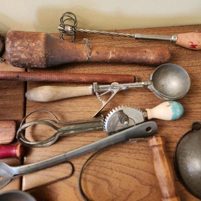 Large Lot Antique & Vintage Kitchen Utensils