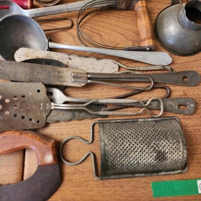 Large Lot Antique & Vintage Kitchen Utensils