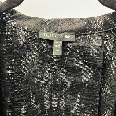 376 EILEEN FISHER Blurred Ikat Jacquard Coat