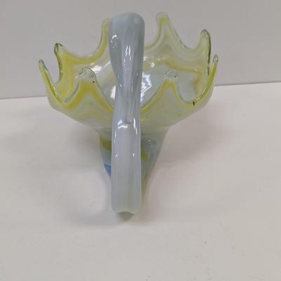 Vintage Murano Style Glass Swan Bird Bowl #41
