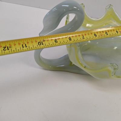 Vintage Murano Style Glass Swan Bird Bowl #41
