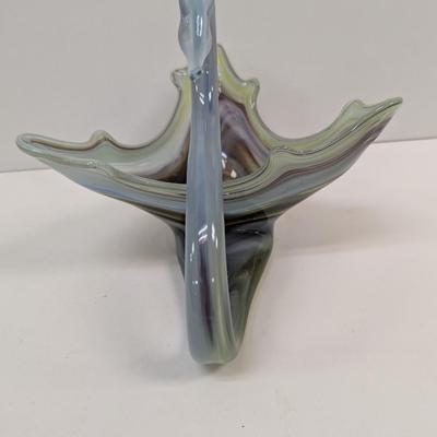 Vintage Murano Style Glass Swan Bird Bowl #42