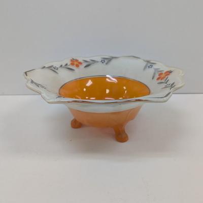 Art Deco Glass Footed Bowl #44