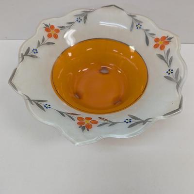 Art Deco Glass Footed Bowl #44