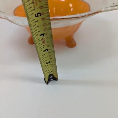 Art Deco Glass Footed Bowl #44