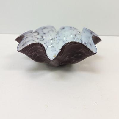 Mtarfa Maltese Art Glass Console Bowl Hand Blown #48