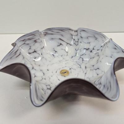 Mtarfa Maltese Art Glass Console Bowl Hand Blown #48