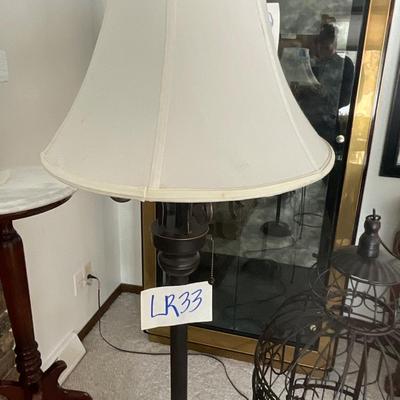 LR33-tall floor lamp, and decorative birdcage with stand