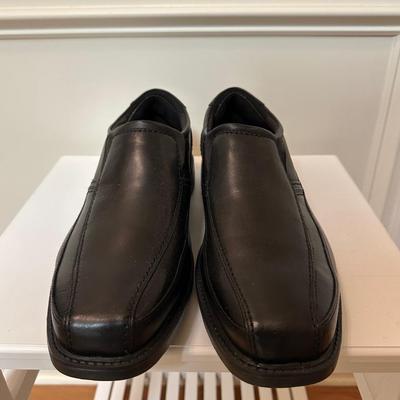 Men’s Black Rockport Dress Shoes, Size 14