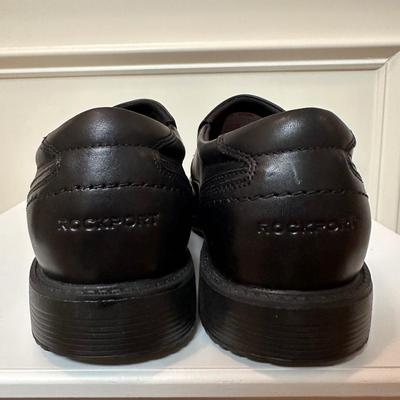 Men’s Black Rockport Dress Shoes, Size 14