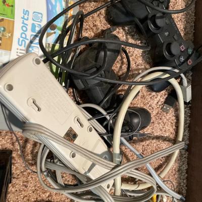 Wii console and games