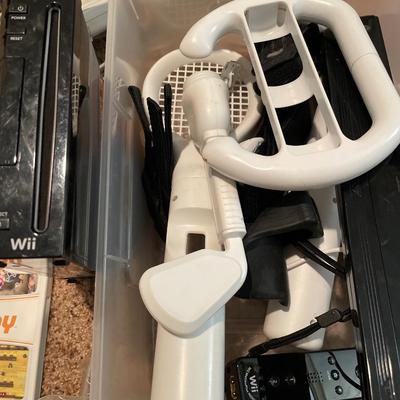 Wii console and games