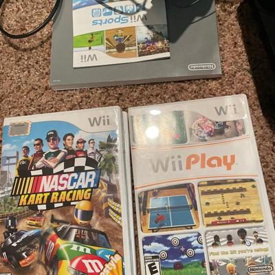 Wii console and games