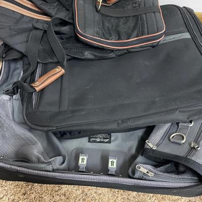 Eddie Bauer suitcase & soft pet carrier