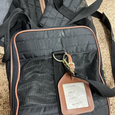 Eddie Bauer suitcase & soft pet carrier