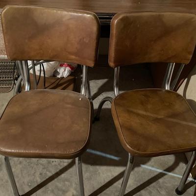 Vintage table with 3 chairs