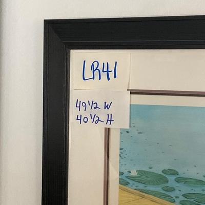LR41-Hand signed Color Seriograph-Lilies by Kudo