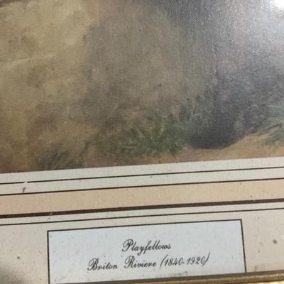 Artist Briton Rivière “play Fellows”