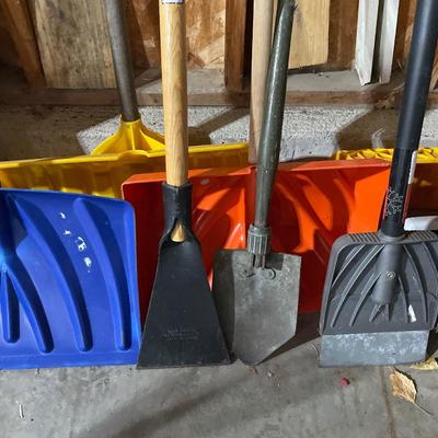Brooms and shovels