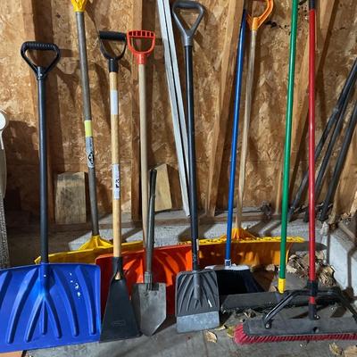 Brooms and shovels